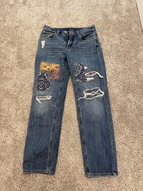 patchwork jeans